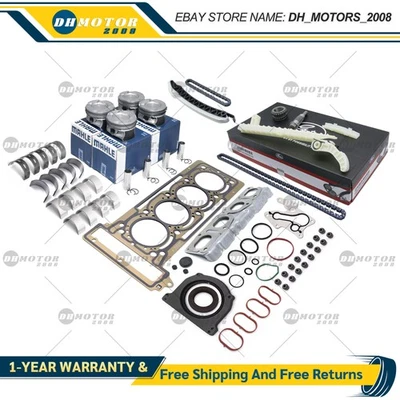 Engine Overhaul Pistons Gasket Kit For Mercedes-Benz A180 W176 M270 CLA200 1.6T - Image 1 of 4