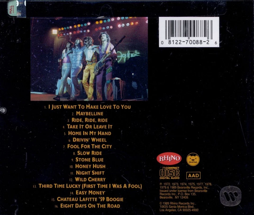 FOGHAT - THE BEST OF FOGHAT [1989] NEW CD