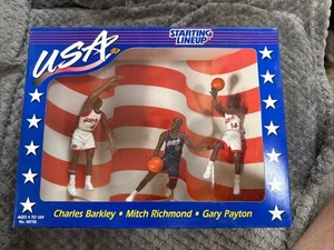Starting Lineup USA Olympic NBA DREAM TEAM Barkley Richmond & Payton 1996 - Picture 1 of 3
