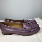 Sebago Shoes Womens 5.5 Purple Leather Penny Loafer Flats 1/2 Heel USA