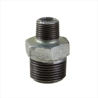 STABILO-SANITAER Temperguss Reduziernippel Übergang Reduzierung Reduzierstück 1 1/2" auf 1"