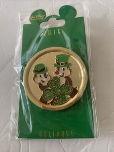 Disney WDI Chip and Dale Coin St. Patrick's Day 2015 LE 250 Cast Exclusive Pin - Picture 1 of 4