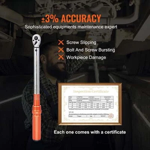 NEW,Torque wrench, mechanical dual range scale torque wrench kit - Picture 1 of 8