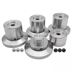 4x Altavoz de acero inoxidable Base amortiguador Picos Tachuelas de pie 50-60 mm Altura - Imagen 1 de 9