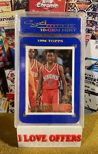 Topps Allen Iverson 1996 novato graduado CSA gema como nuevo 10 #171 tienda C raro leer - Imagen 1 de 4