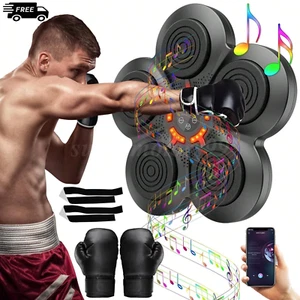 2025 Upgraded Smart Music Boxing Machine 9 Training Modes w/ Boxing Gloves Music - Picture 1 of 22