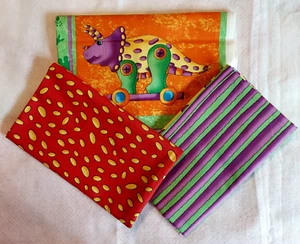 Dinos on Parade Blocks Fabric Panel plus 2 yards of Border Fabric by Clothworks - Picture 1 of 22