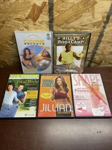 Workout DVDs Lot Of 6 - Billy’s Boot CAMP, Core, Bob Greene, Jillian Michaels - Picture 1 of 4