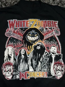 Camiseta Blanca Zombie In Concert Negra Algodón S-234XL Unisex RM448 - Imagen 1 de 3