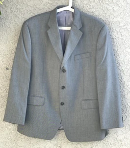 Sean John Fine Tailored Gray Mens Sport Coat Suit Blazer Lined Jacket 44S #M10 - Picture 1 of 7