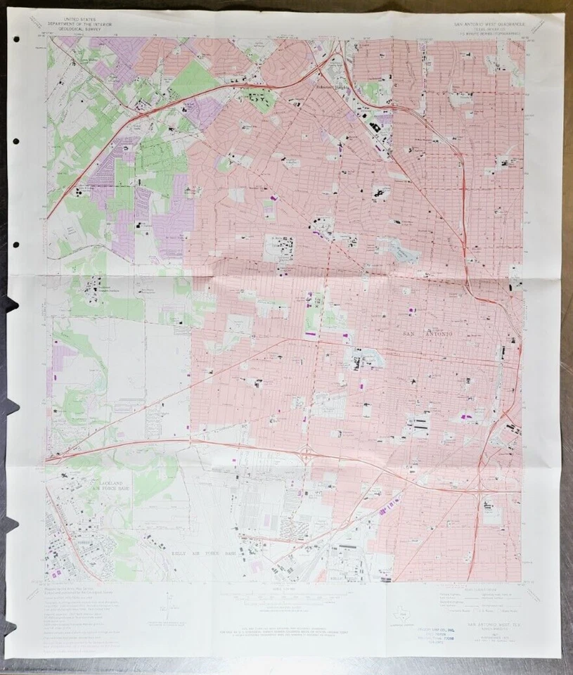 Mapas de carreteras generales de Texas de colección por condado, 18" X 24" Foto 1 de 1