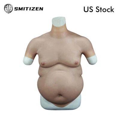 SMITIZEN Silicone Upper Body Suit man Beer Belly Cosplay Costume Male Fat Belly - Image 1 of 4