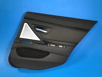 BMW F06 640I 650I GRAN COUPE REAR RIGHT DOOR PANEL DAKOTA BLACK BANG & OLUFSEN - Image 1 of 4