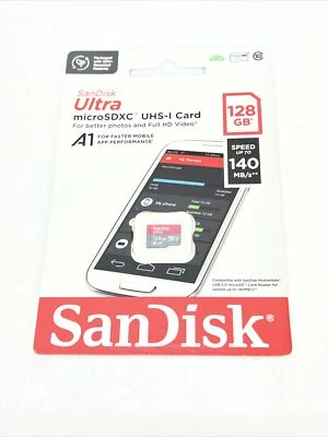 Sandisk Micro SD Card Ultra Memory Card 128GB - Image 1 of 2