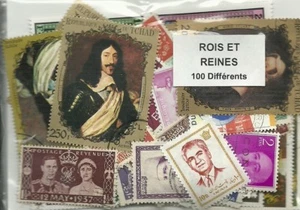 Lot timbres thematique " Rois et reines " - Picture 1 of 1