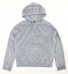 Topshop Womens Grey Cotton Blend Hoodie Size 8 - Picture 1 of 12