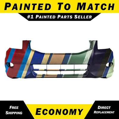 NEW Painted To Match - Front Bumper Cover for 2011 2012 Honda Accord Sedan 6 Cyl Foto 1 de 4
