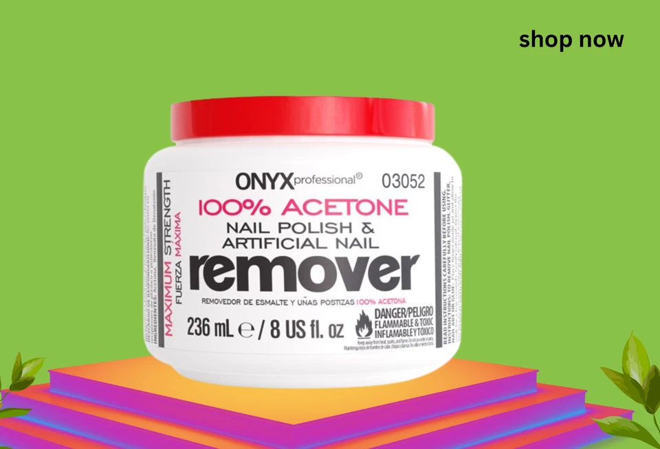 Removedor de esmalte de uñas ONYX 100 % acetona, 8 oz Foto 1 de 4