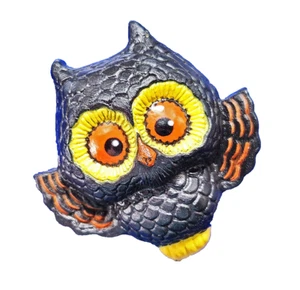 Hallmark PIN Halloween Vintage OWL Big Eyes Bird 1976 VERY GOOD No Mark - Picture 1 of 2