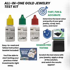 JSP Gold Testing Acid 10K 14K 18K Kit Scratch Tester Stone Jewelry Test Detect