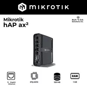 Mikrotik hAP Ax2 C52iG-5HaxD2HaxD-TC International Ver WiFi6 Home Access Point - Picture 1 of 3