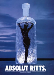 1999 Absolut vodka fashion Herb Ritts 1-page MAGAZINE AD - Picture 1 of 1