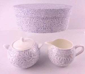 Tazón de azúcar y crema china hueso fino inspirado en Henry Dearle papel tazón de azúcar y crema de hueso fino - Imagen 1 de 9
