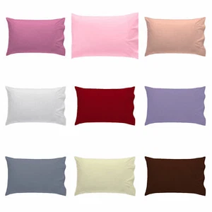 100% Poly Cotton Best Quality Cot Bed Pillow Case 60x40cm-Girls Boys Nursery - Picture 1 of 34