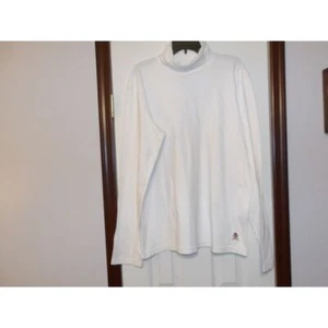 Top Tommy Hilfiger nuovo con etichetta bianco finto collo manica lunga cotone casual basic - Foto 1 di 4