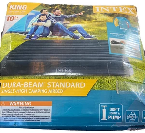 10" Standard Dura-Beam Airbed Mattress King Size Strong And Lightweight - Picture 1 of 3