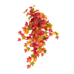 Faux Silk Maple Leaf Autumn Bush 154 Leaves 80cm - Picture 1 of 1