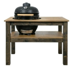 Tavolo Grill, Spazio Cucina Bbbq per Ceramica Kamado Fumatore Varie Taglie Disponibili - Foto 1 di 18