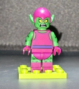 LEGO® Duende Verde Minifigura Marvel Super Heroes Spider-Man 76057 *Cabeza agrietada - Imagen 1 de 5
