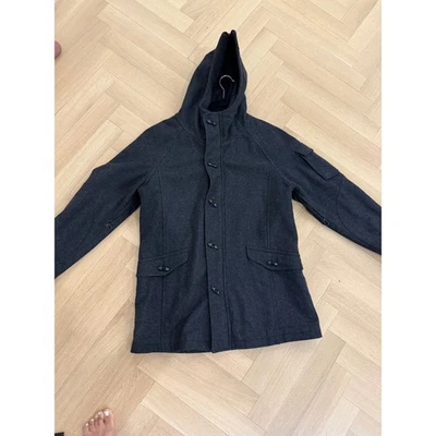 Abrigo de lona Rag & Bone en lana gris espiga para hombre talla 46 Foto 1 de 4