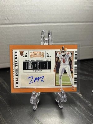 2019 Contenders Draft Picks Trayvon Mullen Jr College Ticket Rookie Auto RC #225 - Image 1 of 2