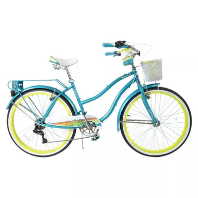 BICICLETA HUFFY SOUTHWIND CRUISER - RUEDAS 26" - 7 VELOCIDADES - CESTA - VERDE AZULADO Foto 1 de 4