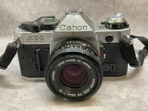 Canon AE1 Program SLR 35mm Film Camera with 50mm Lens - Picture 1 of 5
