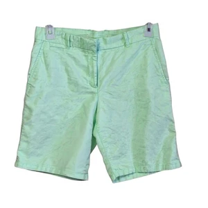 Khakis by GAP Boyfriend Roll-Up Shorts Women’s Size 4 Light Green Cotton Bermuda - Picture 1 of 17