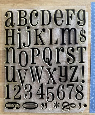 Juego de estampillas alfabetos grandes CTMH Close To My Heart My Acrylix Foto 1 de 4