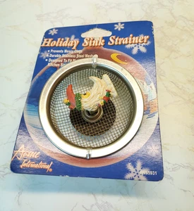 Colino lavello cucina Babbo Natale Luna | Acciaio Vacanze Vintage Carino Decorazione Natale - Foto 1 di 8