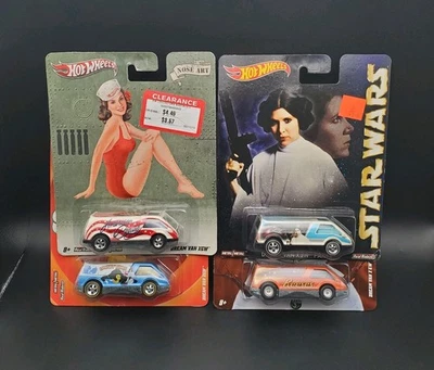 4 Hot Wheels Looney Tunes Dream Van XGW Hershey's Stars Wars рисунок на носу пин-ап  - Изображение 1 из 4