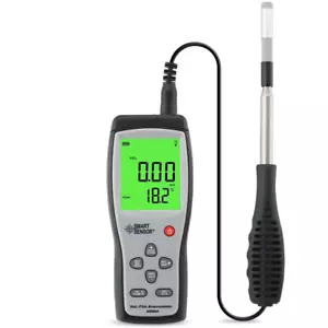 Hot Wire Anemometer Air Flow Velocity Meter Wind Speed Temperature Meter 0-30M/S - Picture 1 of 12