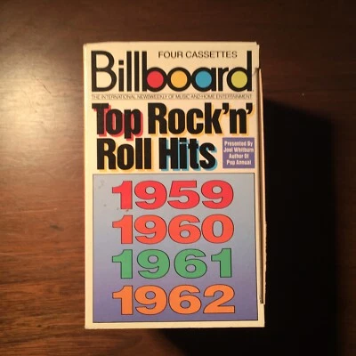 Billboard Top Rock 'n Roll Hits Four Cassettes Tapes 1959.1960.1961.1962 Sealed - Image 1 of 4