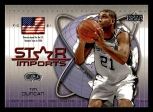 Tim Duncan 2002-03 Upper Deck Star Imports #SI14 San Antonio Spurs - Picture 1 of 2