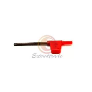 3x Kunststoffgriff Flagge Typ T6/T7/T8/T9 /T10/T15/T20 Torx Schlüssel Rot - Bild 1 von 6