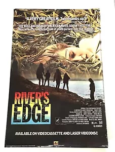 Vintage 1980’s Original Rivers Edge One Sheet Promotional Movie Poster Good - Bild 1 von 13
