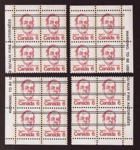 Canada 1973 Lester B. Pearson caricature series, MNH precancel PB set, sc#591xx - Picture 1 of 1