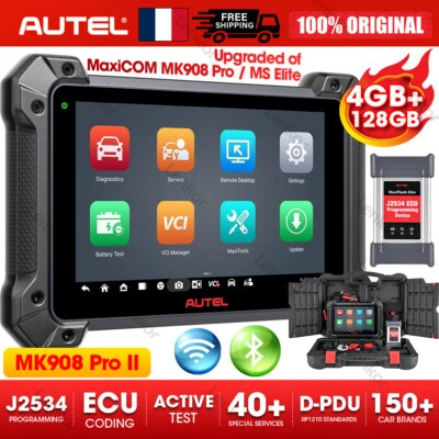 2025 AUTEL MK908 PRO II MK908P MaxiSys PRO Elite MS908P OBD Programme Codage ÉCU - Image 1 of 4