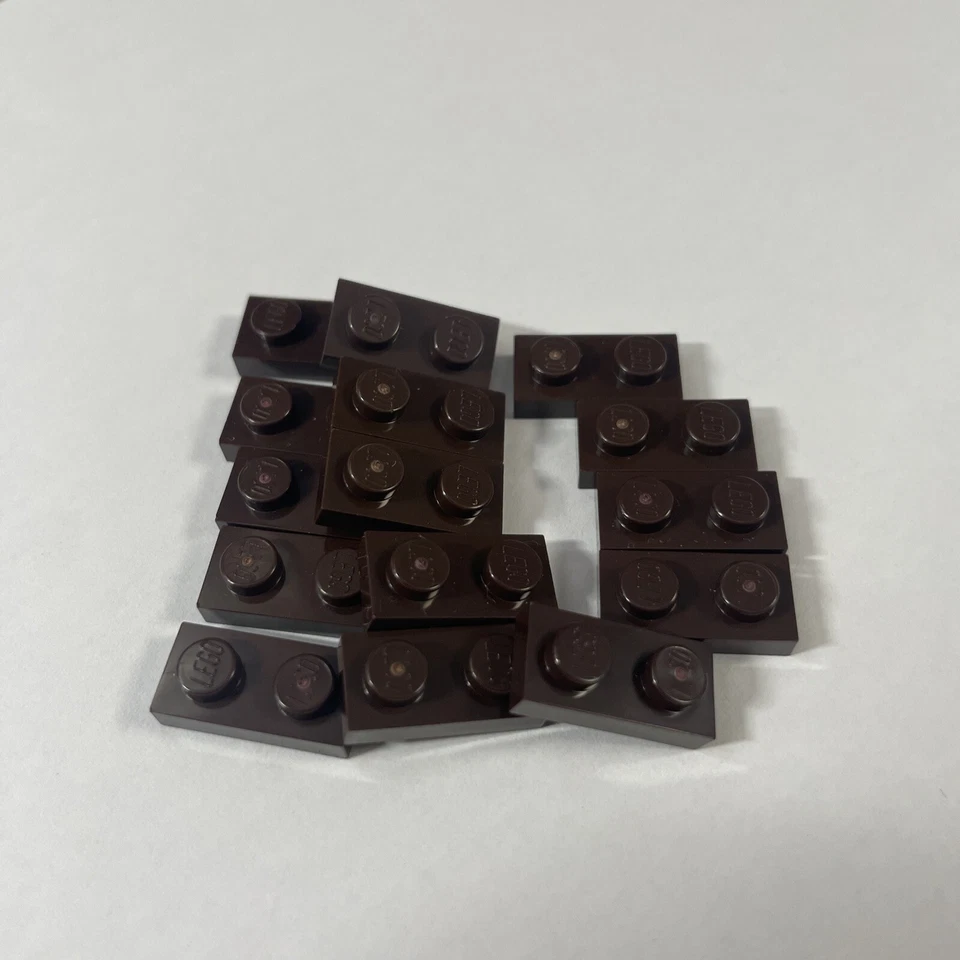 15x Lego® Classic City Platte 1 x 2 3023 Dark Brown Dunkel Braun Basis Neu New - Bild 1 von 1