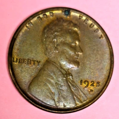 1925-D Wheat Cent - Centered Broadstruck - High Grade - Stretch Marks - Image 1 of 4